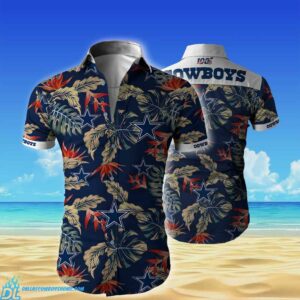 Dallas Cowboys NFL Men's Hawaiian Button Up Shirt