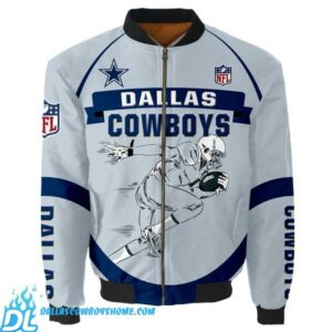 Dallas Cowboys Bomber Jacket Graphic Player Running