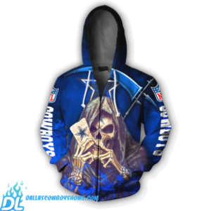 Dallas Cowboys Halloween Hoodie Death Card