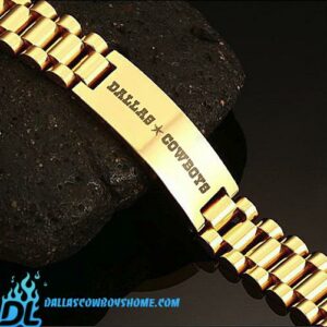 Dallas Cowboys gold bracelet
