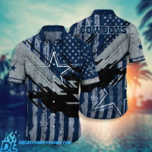 Dallas Cowboys Floral Hawaiian Shirt