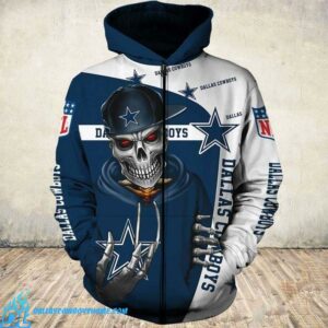 Dallas Cowboys Skull Hoodies No68