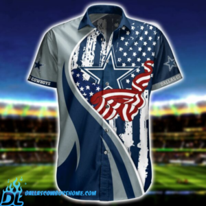 COWBOYS MENS Casual Aloha Hawaiian Shirt Button Down Short Sleeve T Shirt