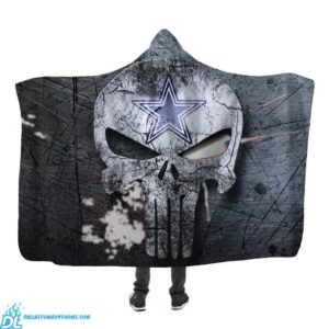 Dallas Cowboys Skull sweatshirt blanket for men