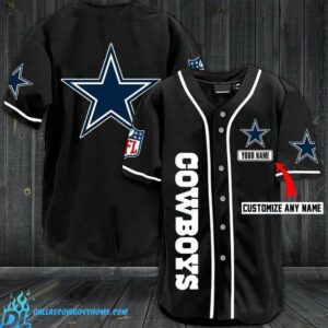 Dallas Cowboys jersey custom black color