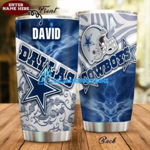 personalized name national football league dallas cowboys tumble