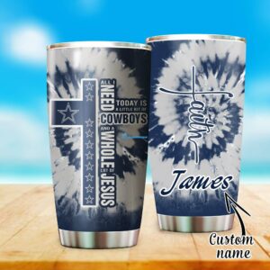 Dallas Cowboys sunflower tumbler