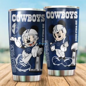 Mickey Mouse love Dallas Cowboys print full tumbler
