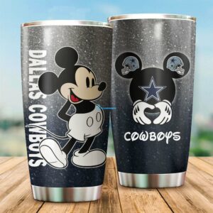 Mickey love Dallas Cowboys 20 oz