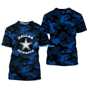 Dallas Cowboys blue camo t shirt