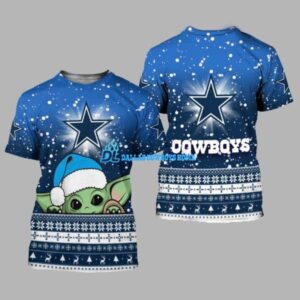 Dallas Cowboys christmas t shirt custom Yoda
