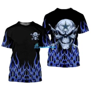 Dallas Cowboys skull t shirt K003