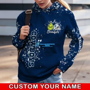 Ladies Dallas Cowboys Hoodie Grinch