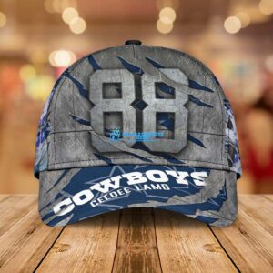 Men's CeeDee Lamb Grey Dallas Cowboys Limited Cap