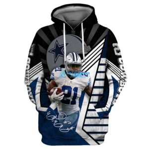 Men's Ezekiel Elliott Custom Dallas Cowboys Limited Legend Player Hoodie