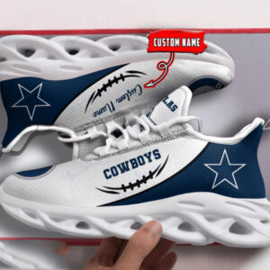 Personalized Dallas Cowboys Shoes For Men, Custom Dallas Cowboys Max Soul Shoes, NFL Dallas Cowboys Chunky Sneakers