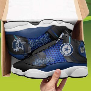 Personalized Cowboys Jordan Shoes For Lovers, Custom Name Dallas Cowboys Jordan 13, NFL Dallas Cowboys Sneakers