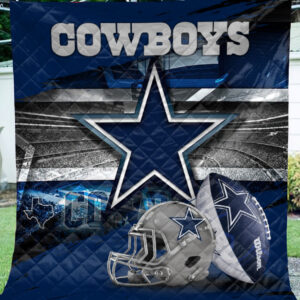 Dallas Cowboys Quilt, Custom Dallas Cowboys Quilt Blanket For You And Your Family, NFL Dallas Cowboys Breathable Quilt