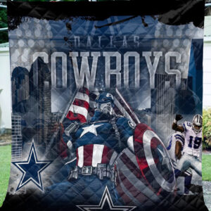 Dallas Cowboys Quilt, Custom Dallas Cowboys Quilt Blanket New Trend For Fans, NFL Dallas Cowboys Breathable Quilt
