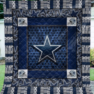 Dallas Cowboys Quilt Gift For Fan Sport, Custom Dallas Cowboys Quilt Blanket, NFL Dallas Cowboys Breathable Quilt