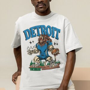 Detroit Football T Shirt , Detroit Graphic Bootleg T Shirt , Vintage Detroit Football , Vintage Detroit Football Shirt