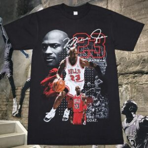 Michael Jordan #23 The Goat Graphic T-Shirts S-Xxl